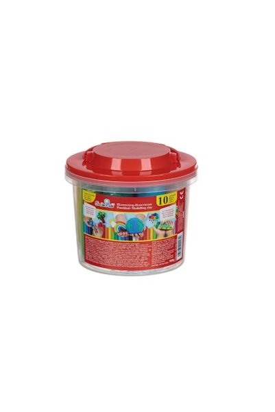 NO BRAND Play-Doh într-o găleată, 10 culori, roșu, 500g