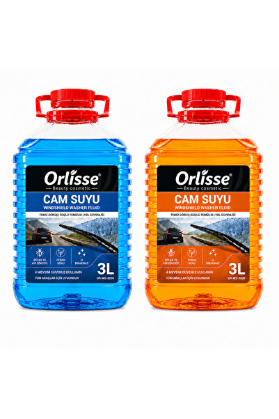 orlisse beauty cosmetic Orlisse 3 L Cam Suyu Mavi & Turuncu Seri – Güçlü Temi...