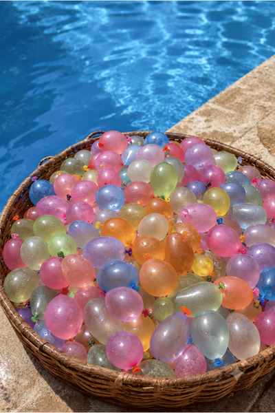FESTİVALOON Su Balonu 100’lü Karışık Renk Yaz Eğlencesi Bahçe Park Piknik Hav...