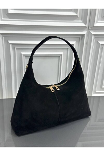çkn sedat çakan çanta & fular & aksesuar Genuine Suede Leather Hobo Women's S...