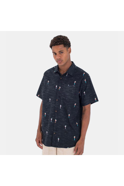 Hurley OAO LIDO STRETCH SS MMVS01865-001 Μαύρο S