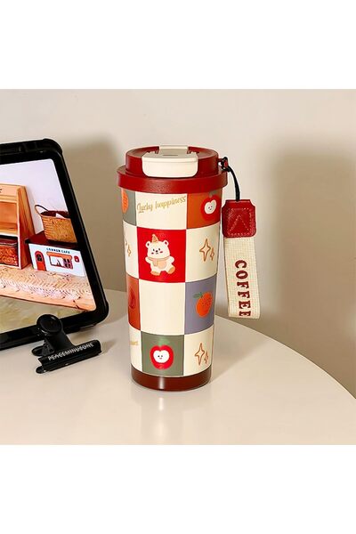 Arabest Insulated Coffee Travel Mug with Lid,Leak Proof Water Bottle,Double W...