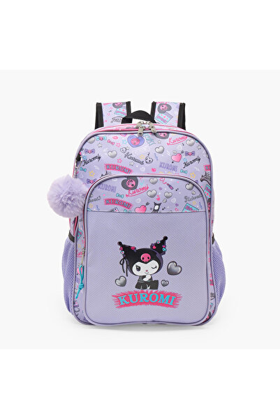 SANRIO حقيبة ظهر مطبوعة بتصميم كورومي للفتيات من 5-8 سنوات مع أحزمة مبطنة - 1...