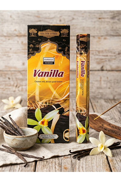 Lento Design Darshan Golden Series Vanilla (Vanilya) Çubuk Tütsü 20 Adet