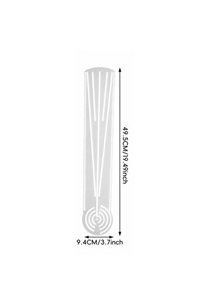 Store Mandala ve Tezhip Daire Çizim Şablonu 50cm