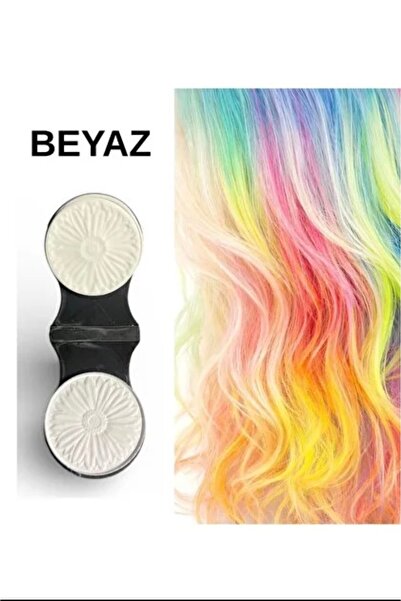 Mirayavm Beyaz Saç Tebeşiri Beyaz Renk Saç Boyası Tebeşiri