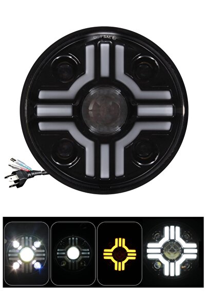 Flexzon Προβολέας LED Γενικής Χρήσης 7 ιντσών 18 εκ. 9V - 32V Χαμηλή και Υψηλ...