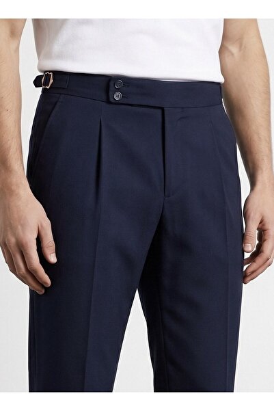 BASEL.CO New Season Pleated Old Money Fabric Trousers