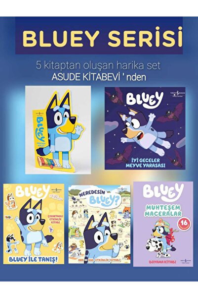TÜRKİYE İŞ BANKASI KÜLTÜR YAYINLARI Bluey Series-Business Bank-Set of 5