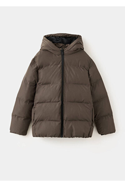 MANGO Kids Kapüşonlu kapitone anorak