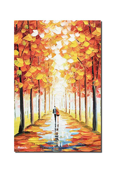 artnova Ръчно рисувана картина на влюбени, Еднакви по пътеката на живота, 60x...