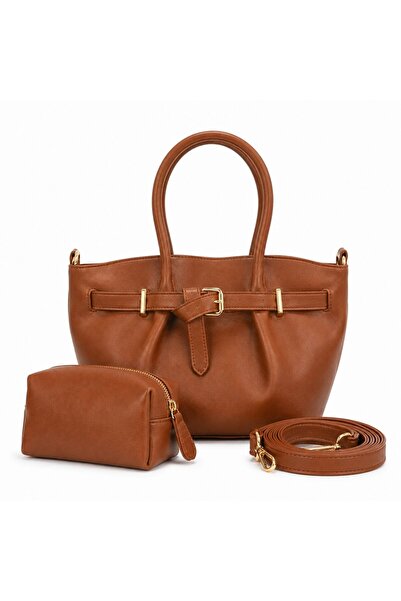 ÇANTAM GELSİN 2-Piece Hand and Shoulder Bag with Puppy Bag