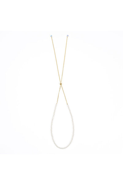 meli melo Colier auriu cu perle acrilice albe COLIER CLASIC 1 PL 98591