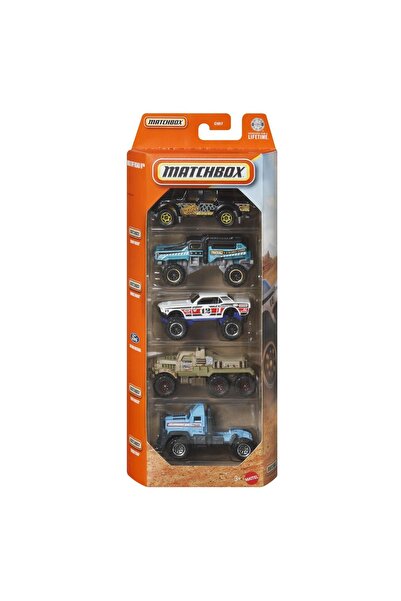 OEM SET MATCHBOX 5 MAȘINI DIE-CAST MBX OFF ROAD II SCARA 1:64 - metal