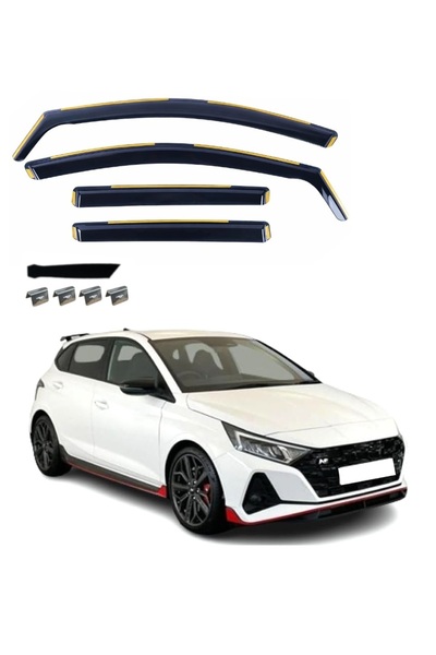 Flexzon Ανεμοθραύστες για HYUNDAI I20 5-θυρο Χάτσμπακ 2021 - 2025 4 τεμάχια. ...