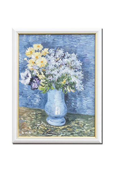 artnova Λουλούδια σε βάζο, 45x35 εκ. διάσημο κορνιζαρισμένο χειροποίητο πίνακ...