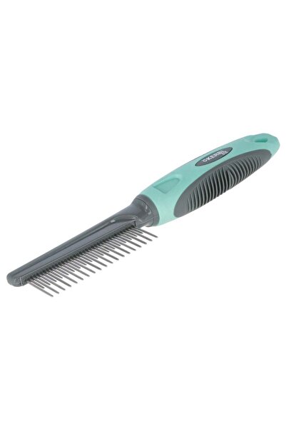 KERBL Premium Care Double Row Grooming Comb for Pets, 18 cm Quality Fur Rake ...