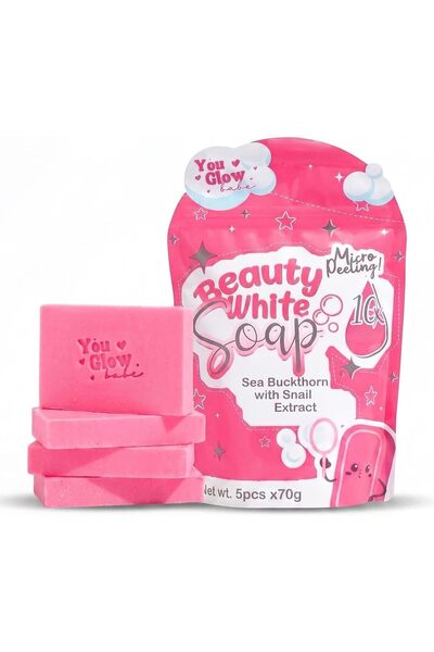 You Glow babe U Glow Baby Beauty White Soap, 10x Whitening and Micro-Exfoliat...