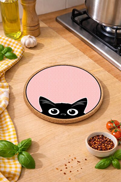 iyi fikirler Afacan Kedi Mushroom-Shaped Pot and Pan Base, 19cm Diameter, 1cm...
