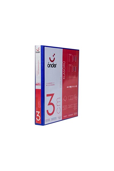 Önder 2013-6 مجلد A4 ثابت 3 سم 4D MEK أزرق داكن