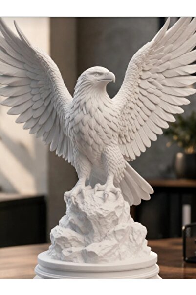 LİYA3D 3D Baskı Kartal Heykeli 15x16 cm PLA Dekoratif Biblo – Modern Masa ve ...