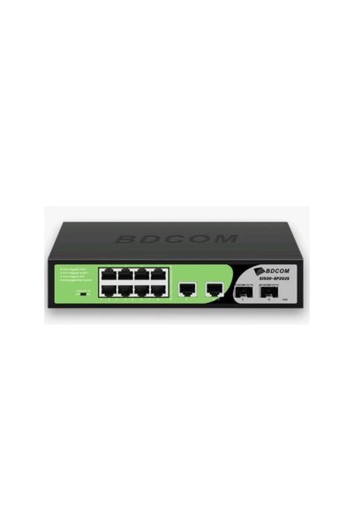Universal Bdcom S1500-8P2G2S 8 Port 10/100/1000 8 Port Poe 2 Port Uplink +2 S...