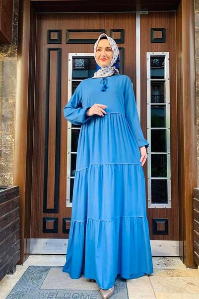 Mestore Tassel Detailed Dress İndi̇go