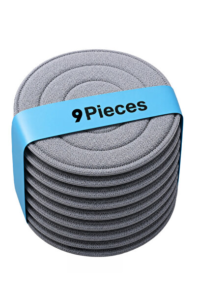 Cady One Circular Mop Replacement Parts Reusable Microfiber Round Mop Cloth f...