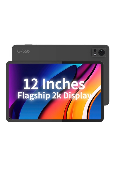 g-tab تابلت Mega 12 شاشة 12 بوصة 2K مع كيبورد 16GB+256GB أندرويد 15 | Medina Shop