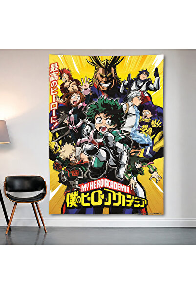 Geek Cultcha My Hero Academia Wall Cloth Wall Tapestry First Quality Satin Fa...