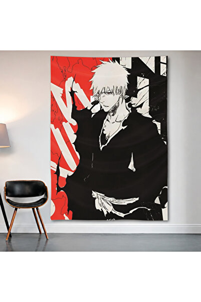 Geek Cultcha Bleach – Ichigo Kurosaki Red & Black Wall Covering Wall Tapestry...