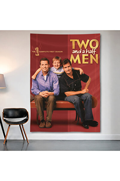 Geek Cultcha Two and a Half Men Wall Covering Wall Tapestry First Quality Sat...