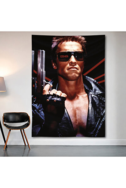 Geek Cultcha لوحة جدارية من The Terminator، ملصق من قماش الساتان عالي الجودة