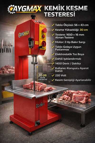 aygmaks AYGMAX ET VE KEMİK KESME MAKİNASI 2 HP