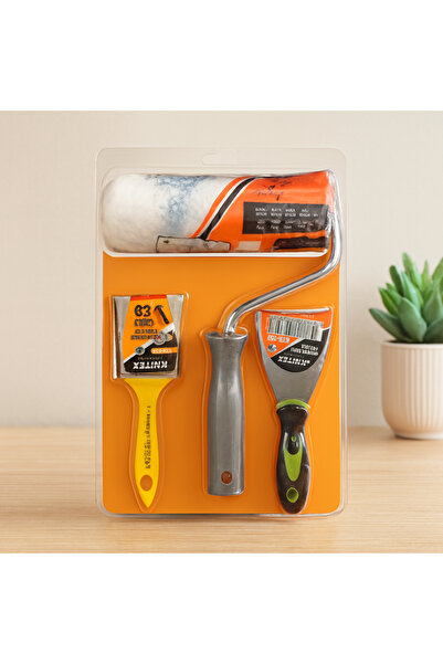 magicool 3-Piece Painter's Set - Spatula, Cutting Brush, 20 cm Paint Roller