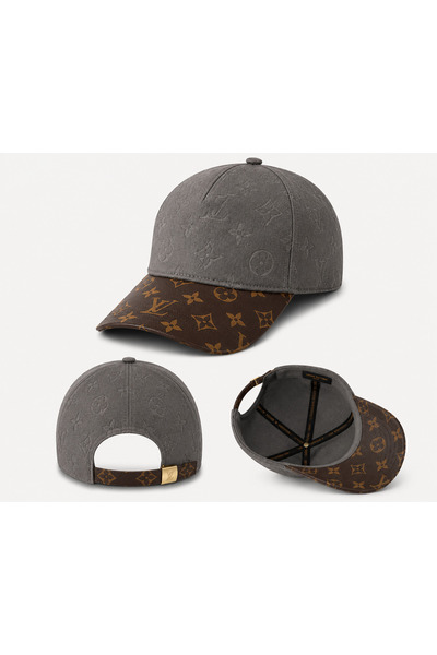 STRIVA Luxury Monogram Casual Cap in Brown – Fashionable Adjustable Design