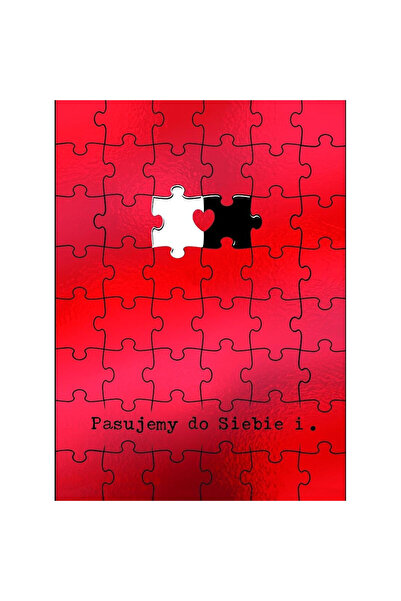 HENRY Felicitare Valentin puzzle aurit multicolor 12.5x17.8cm cu plic