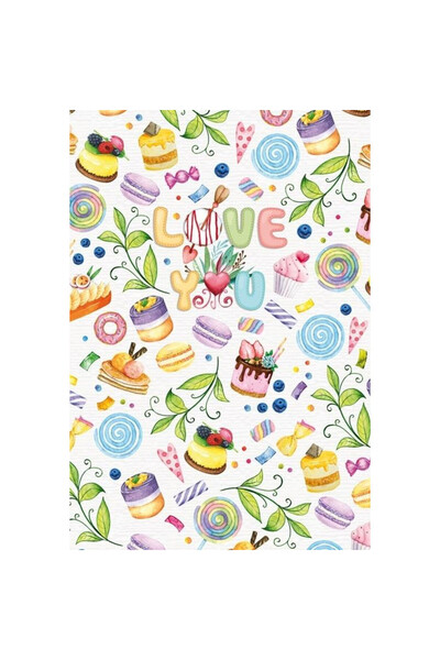 Fresh Caiet decorativ Slodkosci, 96 pagini, hartie in carou, 143×210 mm, Mult...
