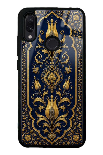 Spoyi غطاء هاتف Xiaomi Redmi Note 7 بتصميم ذهبي عثماني لامع