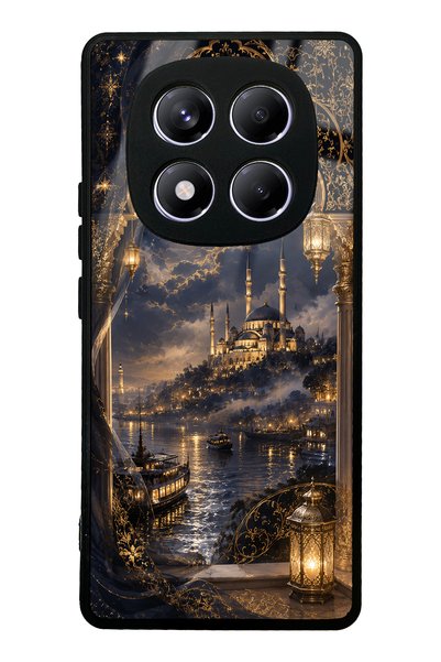 Spoyi غطاء هاتف لامع بتصميم ميدنايت بوسفوروس لهاتف شاومي ريدمي نوت 14 برو 4G