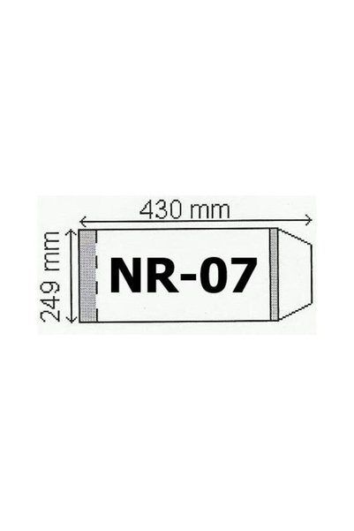 narnia Huse reglabile B5 folie transparentă 43x24,9 cm (25 buc.)