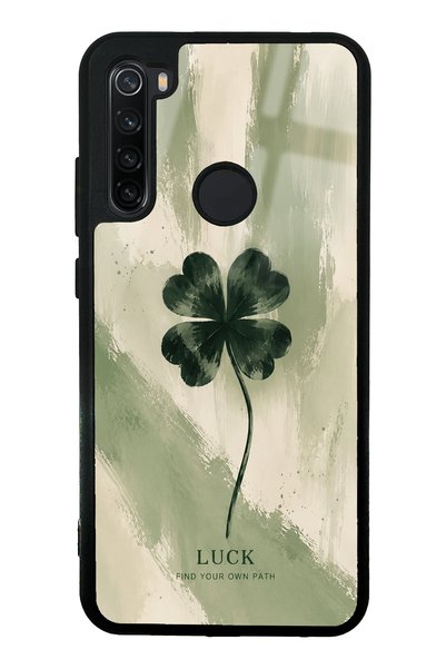 Spoyi Xiaomi Redmi Note 8 Glossy Phone Case with Lucky Sage Clover Design