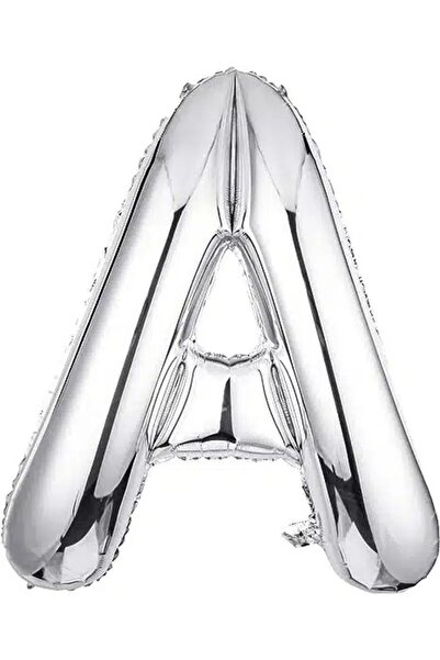 Baloane Vesele Balon Folie Litera A Silver 40 cm LTR5-A