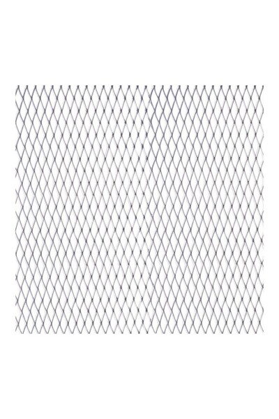 RapidAuto Grila spoiler Automax aluminiu argintie 100x25cm, ochi de 11x5 mm ,...