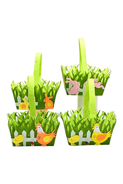 OEM Cos festiv oua Paste, verde, poliester, decoratiune
