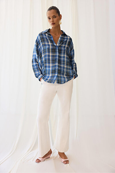 Touché Privé Saten Plaid Shirt