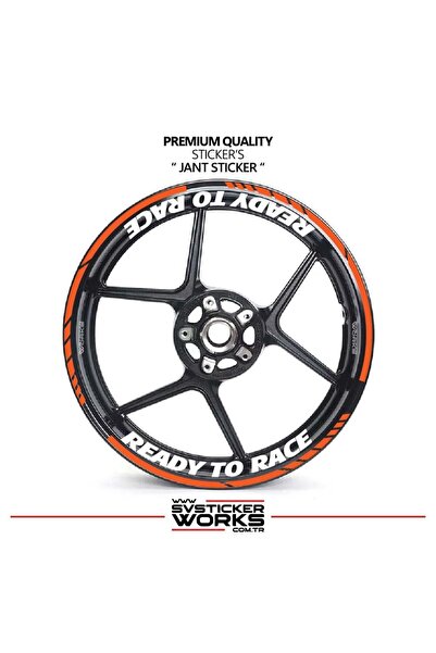 ARONA Ktm duke wheel sticker - inner & outer - ready to race text design