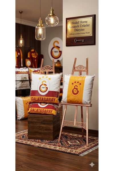 Taç Galatasaray 40x40 GS Kırlent %100 Pamuk