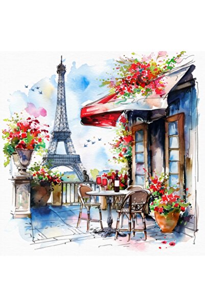 Ti Flair CAFE PARIS DESENLİ KAĞIT PEÇETE 33X33 CM