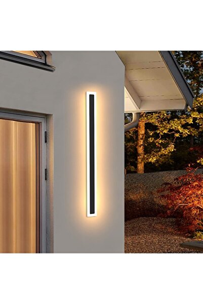 ETRONIK Outdoor Wall Light 100CM 39W LED Black IP65 Waterproof Warm White 300...